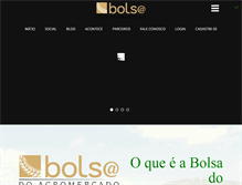 Tablet Screenshot of bolsadoagromercado.com.br